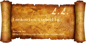 Lenkovics Ludmilla névjegykártya